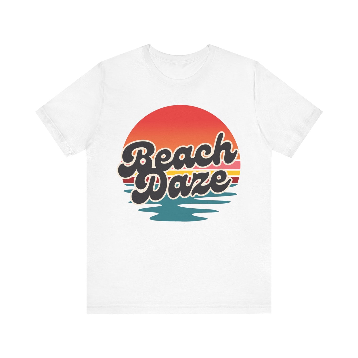 Beach Vibes Unisex Jersey Tee | Casual Summer Shirt, Beachwear, Vacation Outfit, Graphic Tee, Gift for Beach Lovers