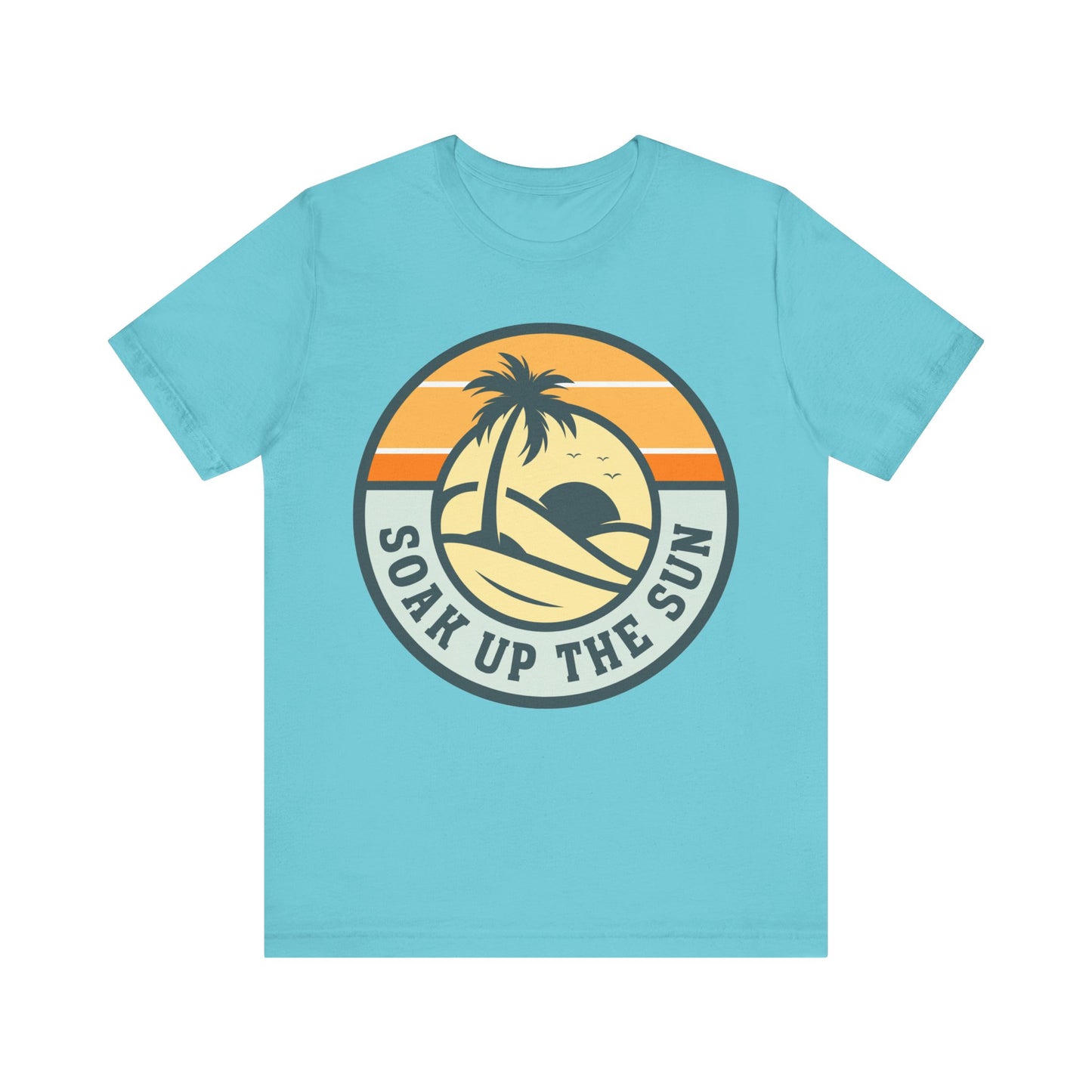 Soak Up the Sun Tee - Unisex Jersey Short Sleeve T-Shirt, Summer Vibes, Beachwear, Gift for Sun Lovers, Tropical T-Shirt