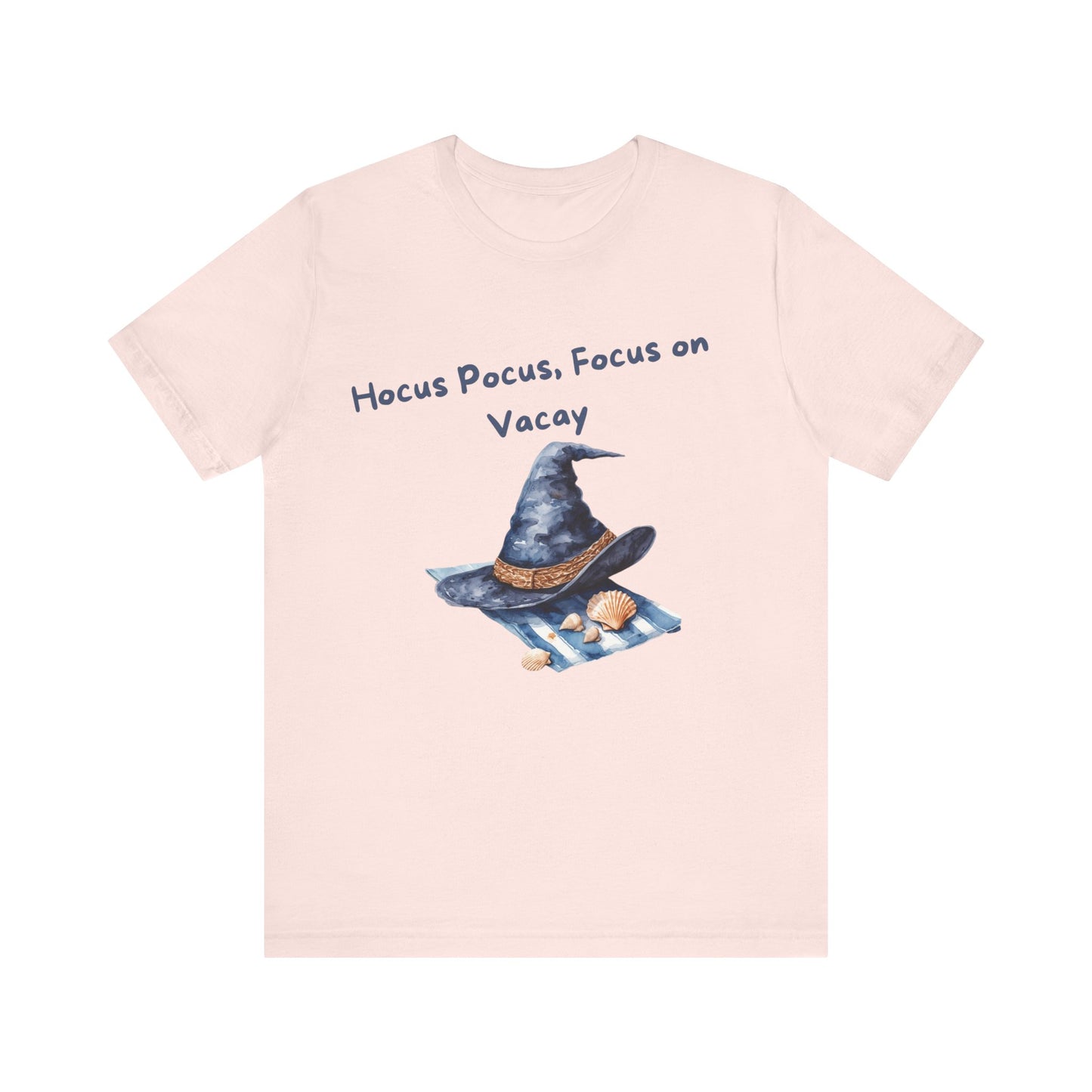 Hocus Pocus Vacation Tee, Fun Summer T-Shirt, Witch Hat Graphic Shirt, Gift for Vacation Lovers, Witchy Summer Style