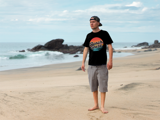 Beach Vibes Unisex Jersey Tee | Casual Summer Shirt, Beachwear, Vacation Outfit, Graphic Tee, Gift for Beach Lovers