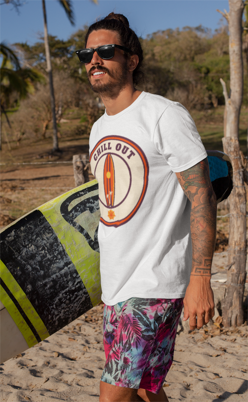 Chill Out Graphic Tee, Casual T-Shirt, Relaxed Fit Shirt, Summer Essential, Gift for Friends, Fun Everyday Wear