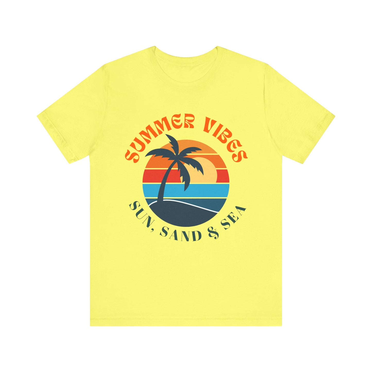 Unisex Summer Vibes Tee, Beach T-Shirt, Vacation Outfit, Casual Wear, Graphic Tee, Gift for Beach Lovers