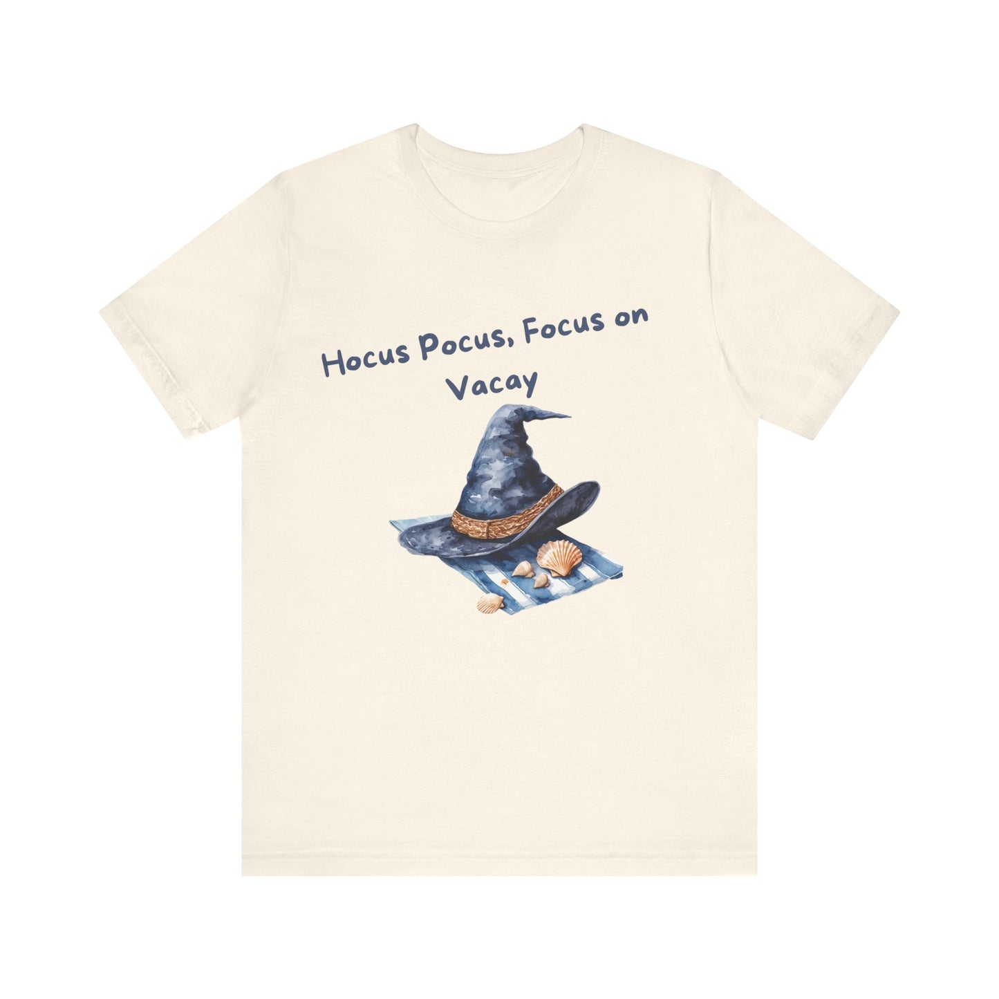 Hocus Pocus Vacation Tee, Fun Summer T-Shirt, Witch Hat Graphic Shirt, Gift for Vacation Lovers, Witchy Summer Style